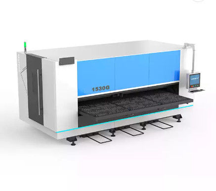 เครื่องตัดเลเซอร์ไฟเบอร์ซีเอ็นซี 2000W / 3000W พร้อมโต๊ะเดี่ยว