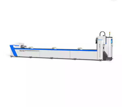 6016T 6000w เครื่องตัดไฟเบอร์เลเซอร์เครื่องตัดท่อโลหะแบบเลเซอร์ให้อาหารอัตโนมัติ