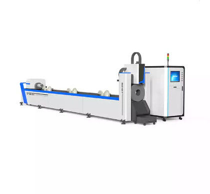 6016T 6000w เครื่องตัดไฟเบอร์เลเซอร์เครื่องตัดท่อโลหะแบบเลเซอร์ให้อาหารอัตโนมัติ