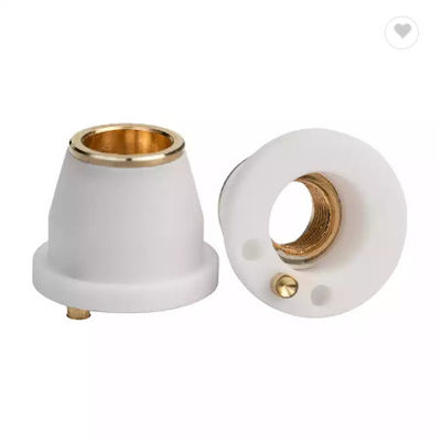 D13mm Alumina Laser Nozzle Holder ชิ้นส่วนเลเซอร์ไฟเบอร์ M5 Thread